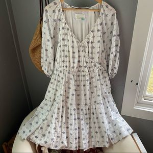Anthropologie A+ Tiered skirt mini dress